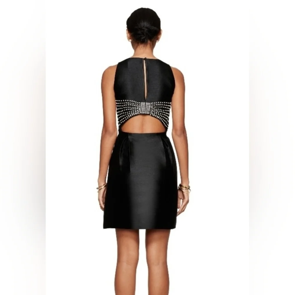 Kate Spade Little Black Dress With Rhinestone Back Cutout